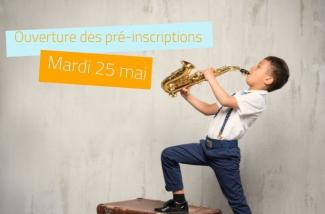 Ouverture des pré-inscriptions au Conservatoire - Rentrée 2021/2022