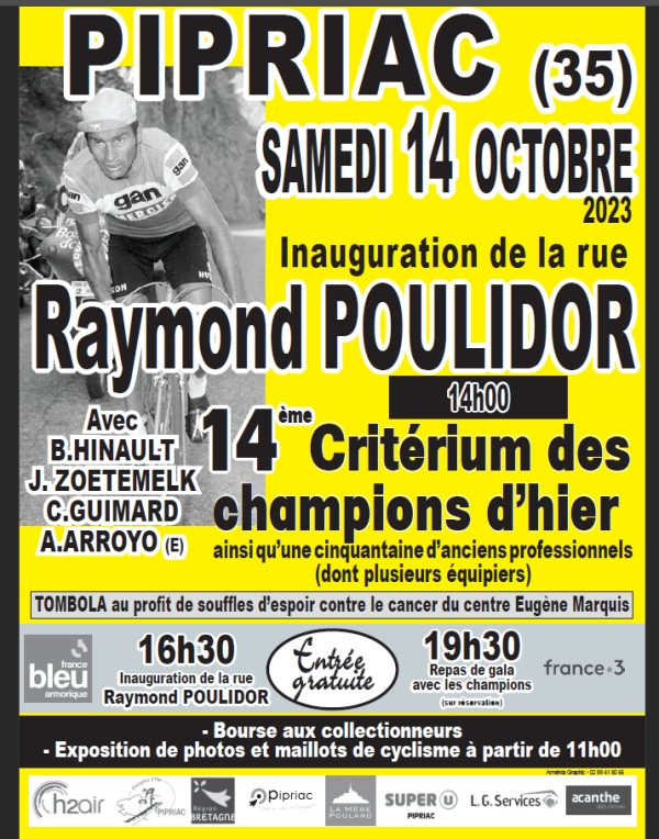 affiche critérium cycliste 2023