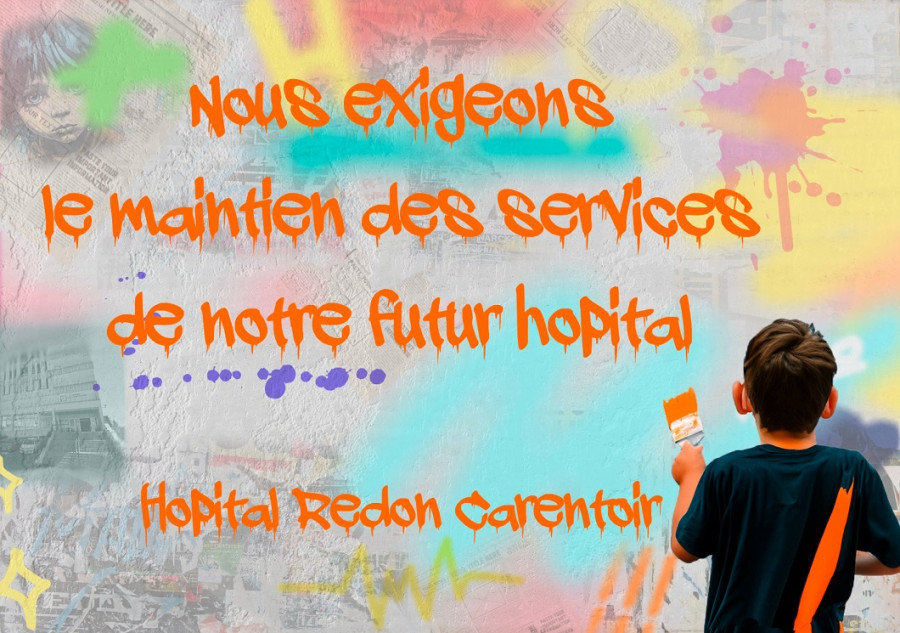 carte postale hôpital - recto