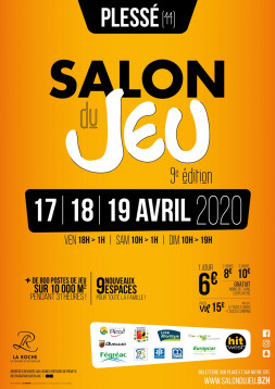 Affiche du Salon du Jeu 2020 Au Domaine de la Roche 